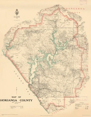 Map of Hokianga County.