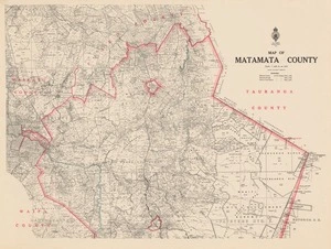 Map of Matamata County.