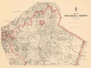 Map of Matamata County.