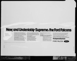 Ford Falcon car advertisement