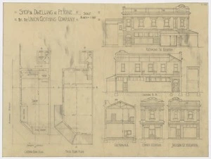 [Architect unknown] :Shop & dwelling at Petone, for the Union Clothing Company [before 1924]