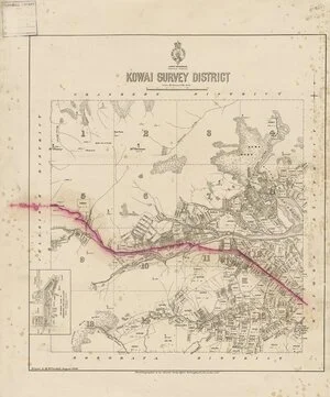 Kowai Survey District [electronic resource] / drawn by H. McCardell, August 1886.