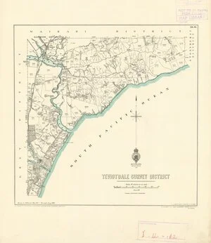 Teviotdale Survey District [electronic resource] / drawn by T.M Grant, May 1881.