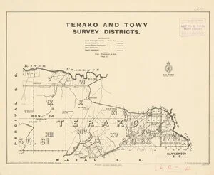 Terako and Towy Survey Districts [electronic resource].