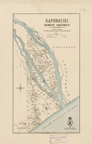 Kapunatiki Survey District [electronic resource] / drawn by G.P. Wilson.