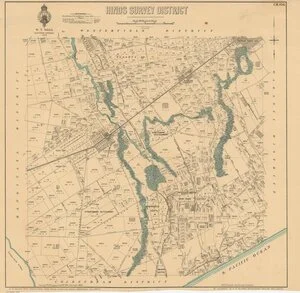 Hinds Survey District [electronic resource] / drawn by F.W. Flanagan, 1884.