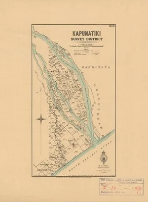 Kapunatiki Survey District [electronic resource] / drawn by G.P. Wilson, revised 1924.
