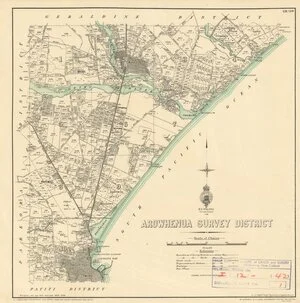Arowhenua Survey District [electronic resource] / W.A. Styche del., Sep. 1900, revised 1924, 1926.