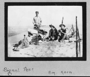 Signal Post at Ayun Kara, Palestine campaign, World War I