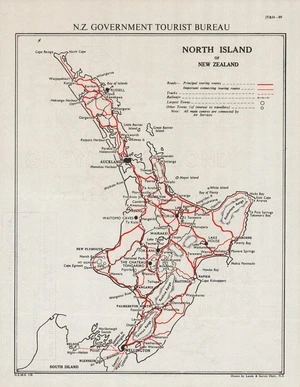 North Island of New Zealand / drawn by Lands & Survey Dept., N.Z.