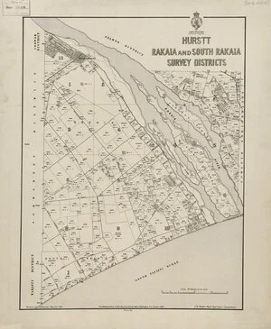 Hurstt, Rakaia and South Rakaia survey districts [electronic resource] / drawn by J.M. Kemp..