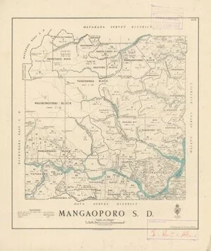 Mangaoporo S.D. [electronic resource] / drawn by W.J. Burton, 1941.