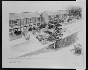 Structon Group Architects drawing of houses at Maupuia