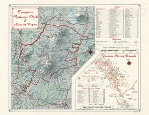 Tongariro National Park & adjacent region / compiled and drawn by the Department of Lands and Survey, Wellington, for the Tongariro National Park Board ; drawn by Miss J.A. Hastedt.