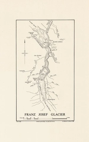 Franz Josef Glacier / drawn by the Dept. of Lands and Survey.