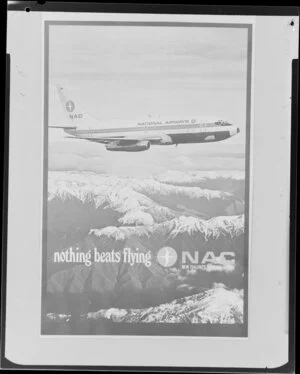 New Zealand National Airways Corporation nothing beats flying poster