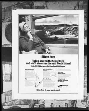D.W., Silver Fern Railways advertisement