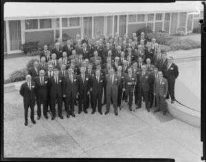 Bank of New South Wales,Public Relations,Large Group of Men outside