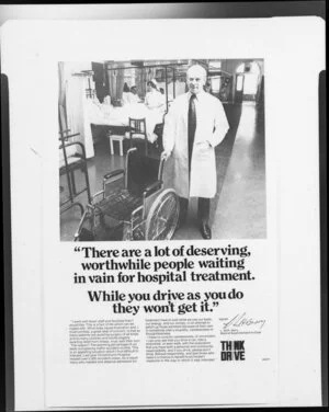 D.W., road safety advertisement
