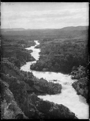 View of the Aratiatia Rapids on the Waikato River