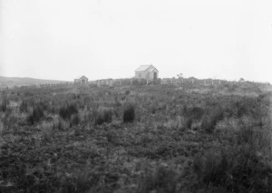 Mission Church and graveyard on Chatham Island, near Kaingaroa