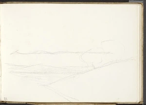 Hill, Mabel 1872-1956 :[Unfinished outlines of hills. 1890 or 1898?]