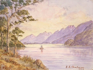 Chapman, Ernest Arthur, 1847-1930? :Lake McKerow from the Head 1924