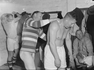 Men's rugby club changing room
