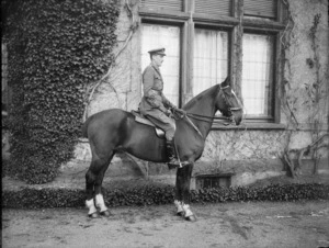Herbert Ernest Hart on horseback, Bruck, Germany