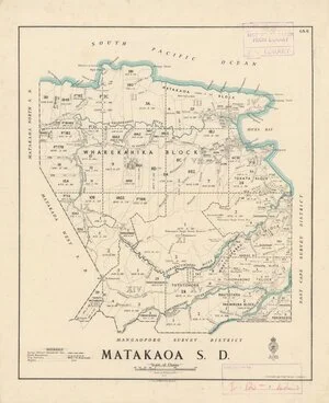 Matakaoa S. D. [electronic resource] / drawn by W.J. Burton, 1941.