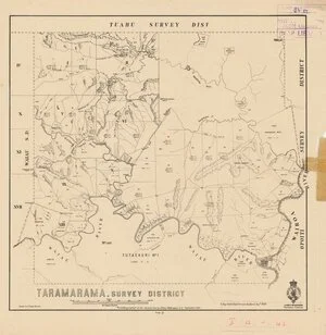 Taramarama Survey District [electronic resource] / drawn by W. Hugh Mocatta.