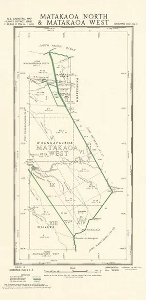 Matakaoa North & Matakaoa West [electronic resource] / P.L.S. 1955.