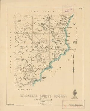 Whangara Survey District [electronic resource] / J.F. Berry, delt., Sept. 1929.