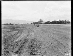 Earthworks for race course at Tauherenikau, Wairarapa