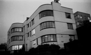 Whittacker Place flats street night