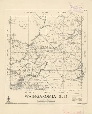 Waingaromia SD [electronic resource] / W.S. Taylor, delt. Oct. 1938.
