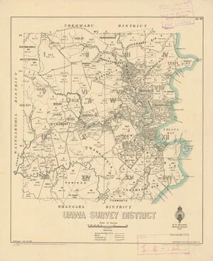 Uawa Survey District [electronic resource] / A.W. Hampton, delt. July 1932.
