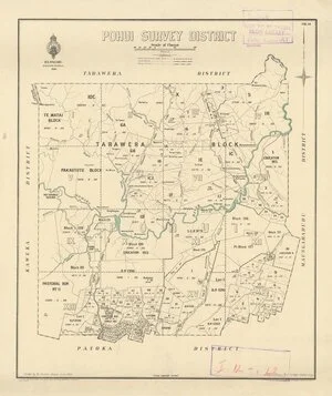 Pohui Survey District [electronic resource] / W.J. Burton, Napier, June 1930.