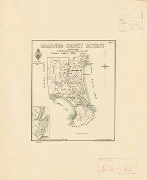 Mahanga Survey District [electronic resource] / drawn by C.T. Brown, Napier, July 1928.