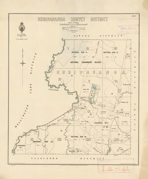 Kuripapanga Survey District [electronic resource] / drawn by C.T. Brown, Napier, July 1929.