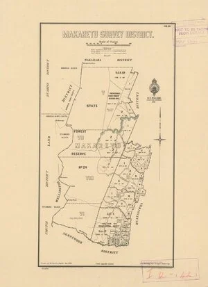 Makaretu Survey District [electronic resource] / drawn by W.J. Burton, Napier, Nov. 1930.