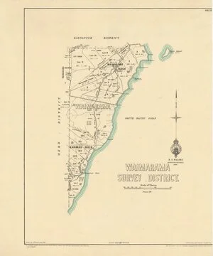 Waimarama Survey District [electronic resource] / drawn by C.T. Brown, June 1929.