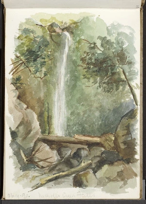 Hill, Mabel 1872-1956 :Nicholls Creek Falls. 26. 4. [18]90