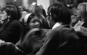 Students at lecture asian woman