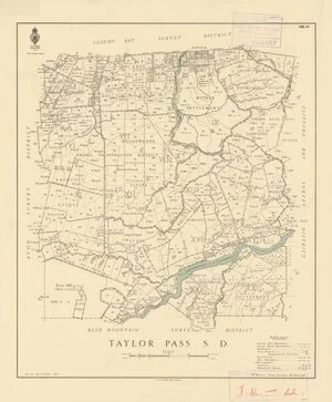 Taylor Pass Survey District [electronic resource] / drawn by G. Gibbs, 1947.