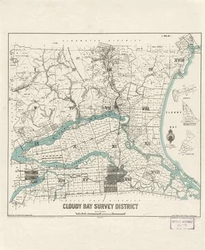 Cloudy Bay Survey District [electronic resource] / drawn by F.E. Greenfield, August 1895.