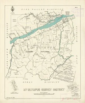Mt. Olympus Survey District [electronic resource] / R.W. Grigor, delt. 1923.