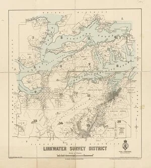 Linkwater Survey District [electronic resource] / drawn by W.F. Burgess, April 1906.