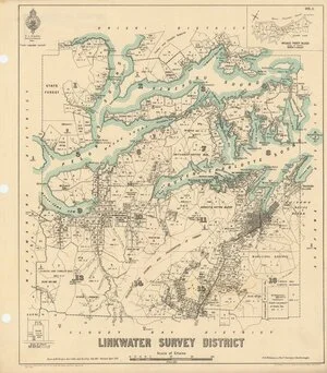 Linkwater Survey District [electronic resource] / drawn by W.F. Burgess, April 1906 ; and W.J. Elvy, Feb. 1917.