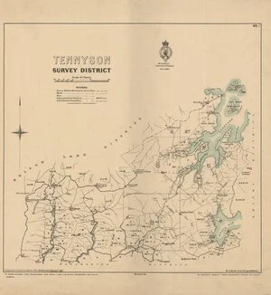 Tennyson Survey District [electronic resource] / drawn by R.J. Crawford, March 1903 ; additions by E. Pfankuch 1915 ; additions by R.W. Grigor 1920.